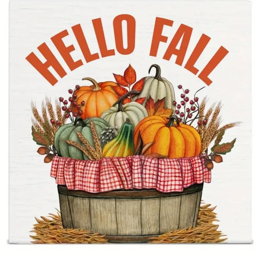 NEW! Hello Fall sign